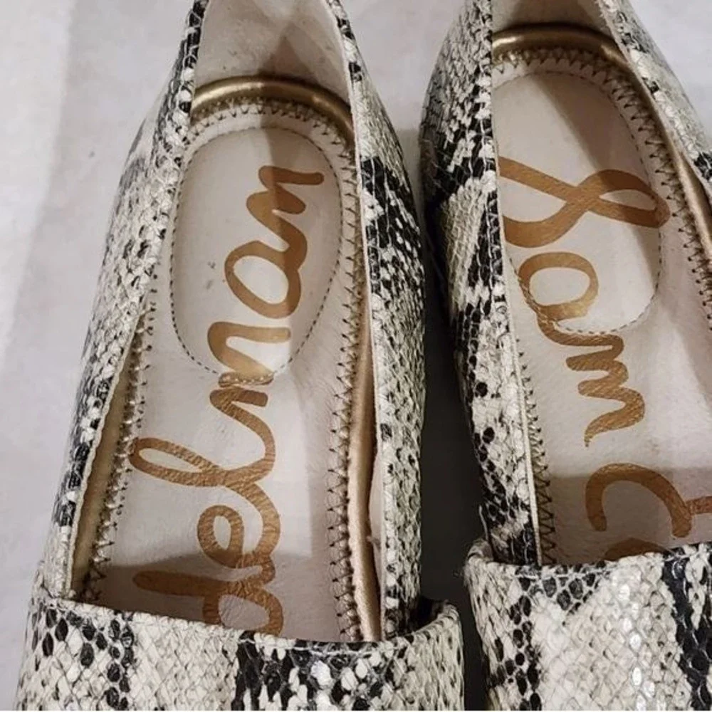 Sam Edelman‎ Espadrille Flats Snakeskin Print Slip On Casual Shoes Size 9